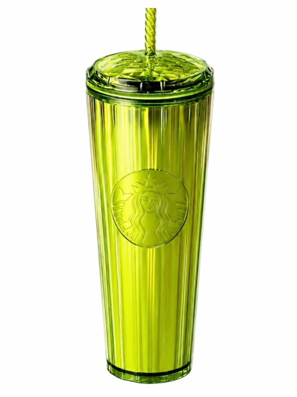 Starbucks Summer 2023 Lime Green Kaleidoscope Dome Tumbler 24oz NEW